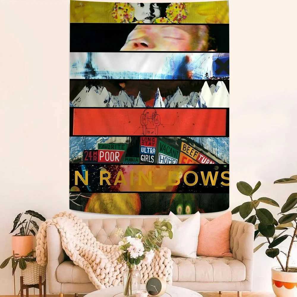 Rock Band Radiohead Music Art Printed Large Wall Tapestry Hanging Tarot Hippie Wall Rugs Dorm Art Home DecorM251125