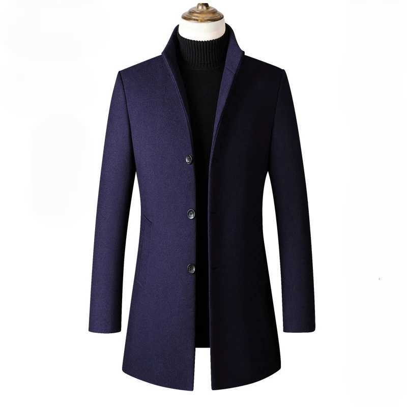 New Autumn Men 40 Cashmere Trench Coats Male Business Casual Woolen Blends Long Jackets Man Winter Warm Overcoats EU Size XXLT251125