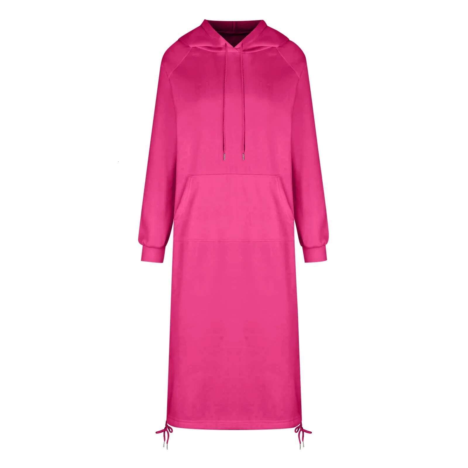 Dongdumaoyi Fashion Solid Sweatshirt Dress For Women O Neck Long Sleeve Casual Loose Femme Dresses New Office Ladies
