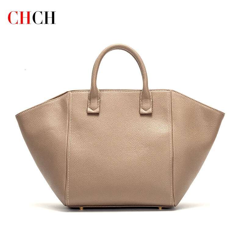 CHCH Tote 2024 New Simple Hourglass Bag with Removable Shoulder Strap Business Wallet