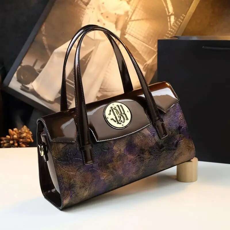 Spring new leather snake emed mother's armpit handbag banquet dress large-capacity one-shoulder cross-body women's bag