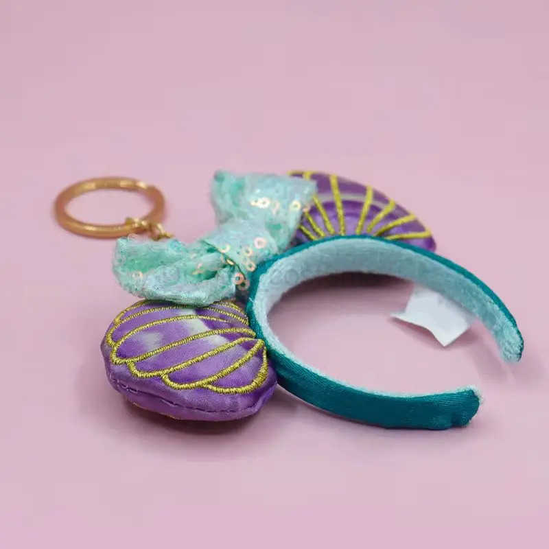 Disney Kawaii Wholesale Labubu Seat Pie Head with Plush Doll Accessories Hair Straps Cute Toy Decoration Gifts Labubu2 Headbands X250425