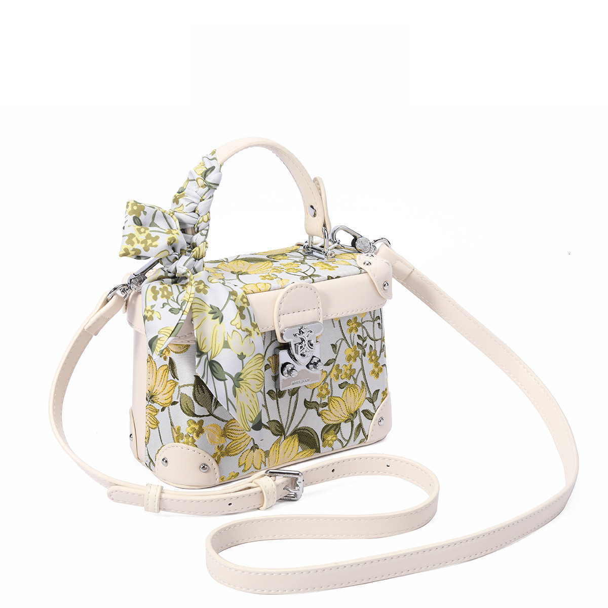 2025 New Floral Embroidery Box Bag for Women Chinese Style Luxury Designer Bag One-shoulder Crossbody Handbag