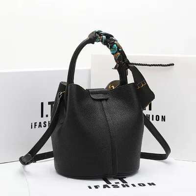 Ladies' Genuine Leather Vegetable Basket Handbag, New Fashionable And Versatile Shoulder Bag, Casual Crossbody Women's Bag