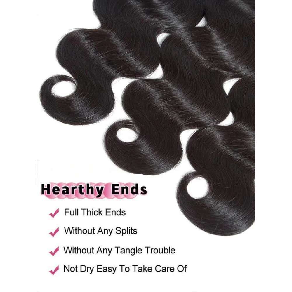 Tewjig 30 40 Inch Body 100% Brazilian Human Bundles Extensions Unprocessed Water Wave Raw Wow Angel Hair 1 3 4 Bundle
