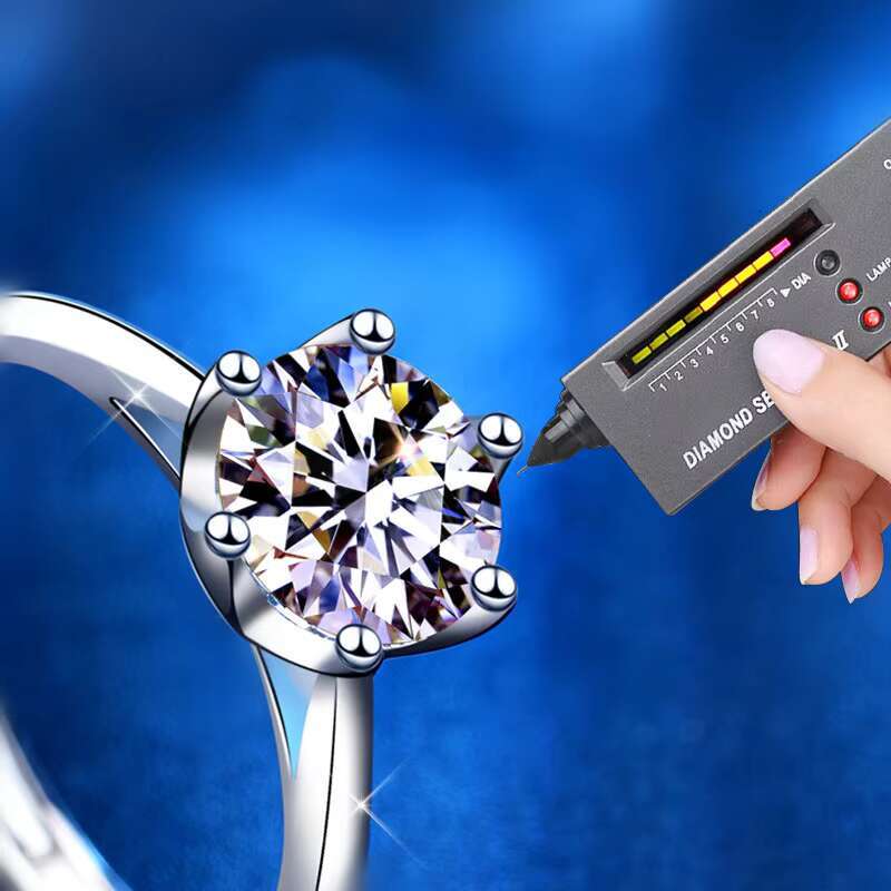 Factory Direct Supply S925 Sterling Silver Moissanite Eternity Wedding Jewelry Womens Gift Ring
