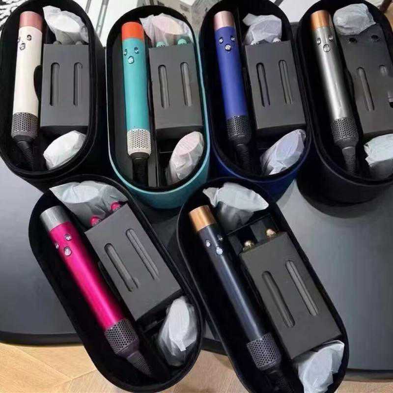 6-in-1 hair dryer hot air comb used for curling straightening and curling hair with detachable accessories M250425
