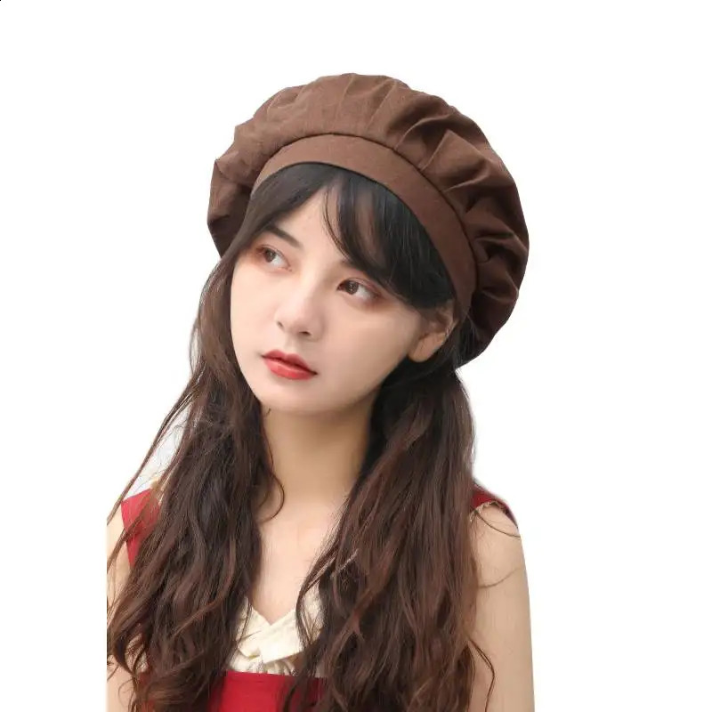 DAZCOS Medieval Linen Bonnet Mob Cap with Long Ribbons Renaissance Prairie Mop Hat for Women Cosplay Costume Accessory 250420