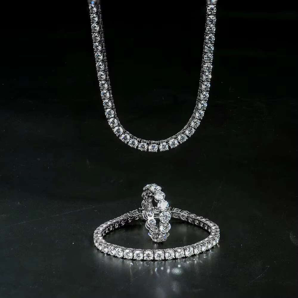 Xingyue Jewelry 2mm 3mm 4mm 5mm 6mm Women 925 Sterling Silver Gra Vvs Lab Diamond Mossanite Moissanite Tennis Chain Bracelet