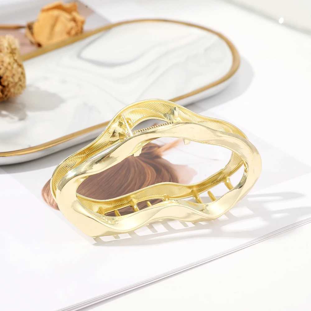 11cm alloy cloud hair claw female temperature shark clip crab gold silver fashionable hair clip crab headband accessoryT250425