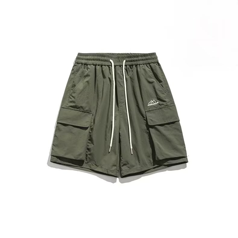 Work shorts men's summer thin street five quarter youth loose and versatile outdoor casual pants