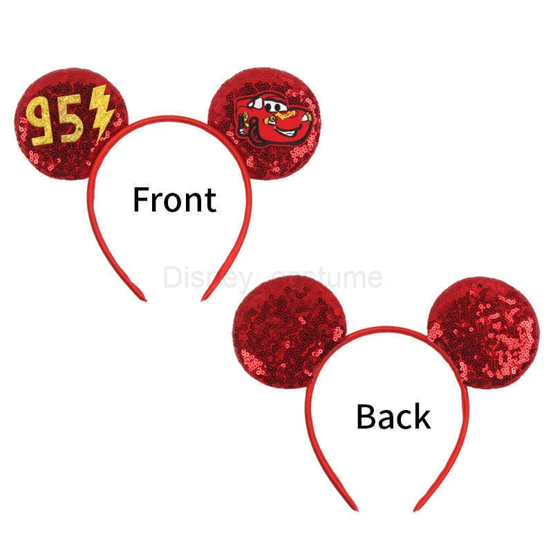 Disney 2024 Latest 3.3 Mickey Mouse Ear Headbands Bow free Boys Christmas Headbands Girls Holiday Role Playing DIY Hair Accessories X250425