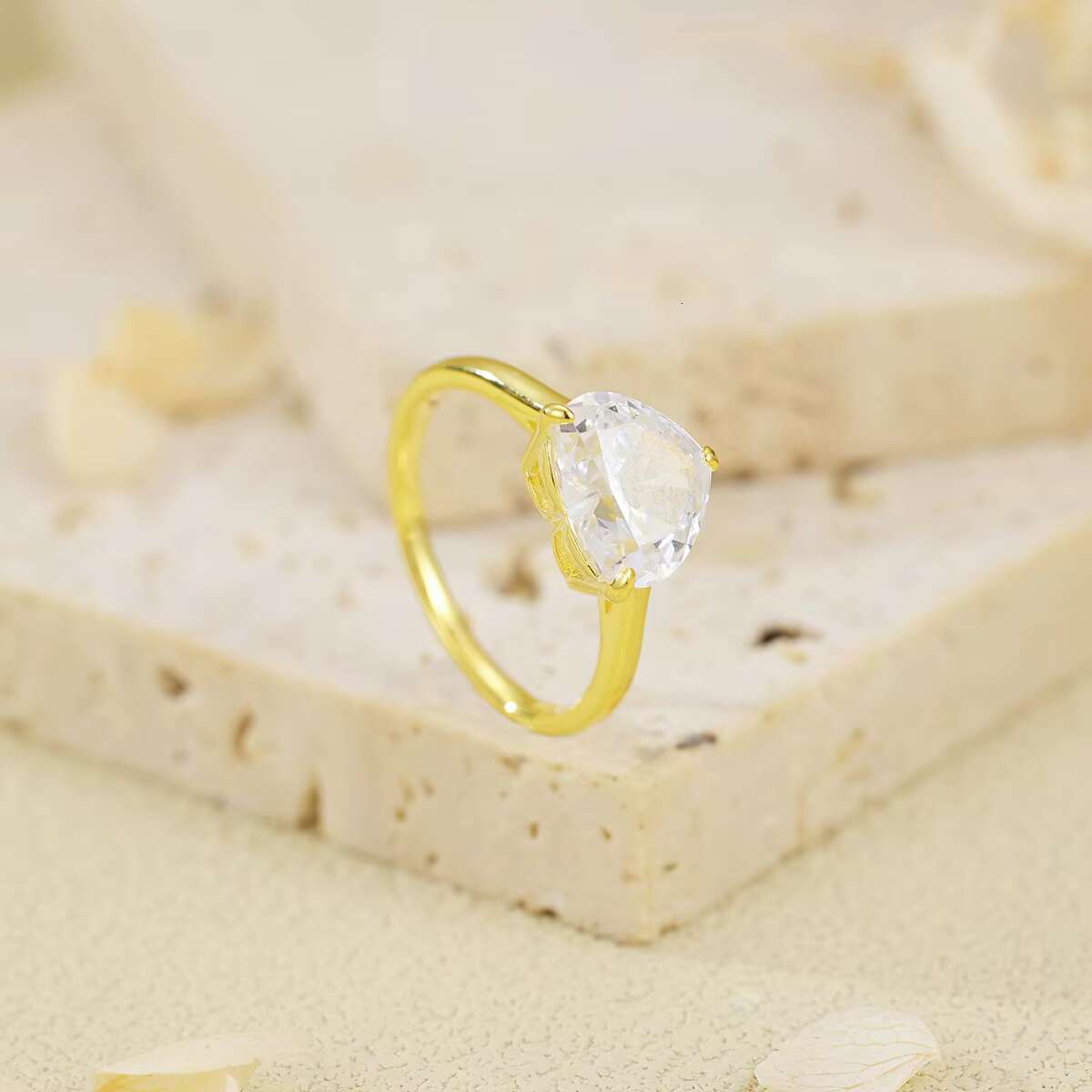 Topsale Custom Alexandrite Fine 925 Silver Jewelry 1ct Mossanite Diamond Engagement 18k Gold Minimalist Heart Rings for Women