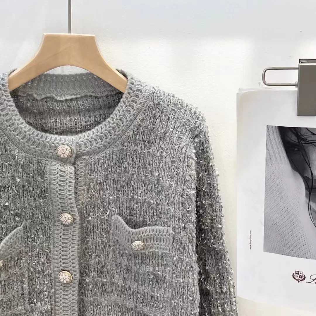 Knitted Sweater Women Cardigans New Long Sleeve O-Neck Unique Knit Sweater Cardigan Women Tops Knitwears Sueters De Mujer Q1110T251125