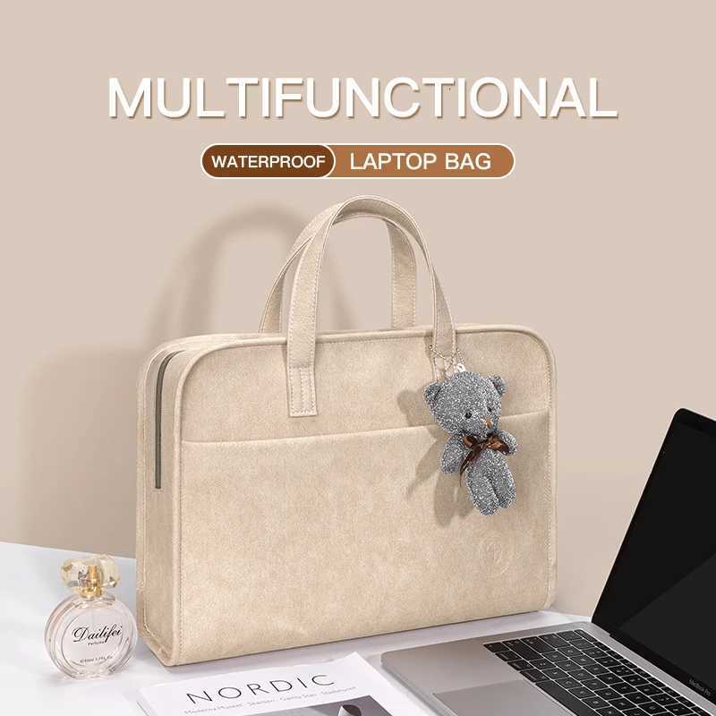 Laptop Bag case 133 14 156 inch Sleeve Bag for M1 Macbook Air Pro 13 14 15 Computer Shoulder Huawei HP Handbag Briefcase BagT251125