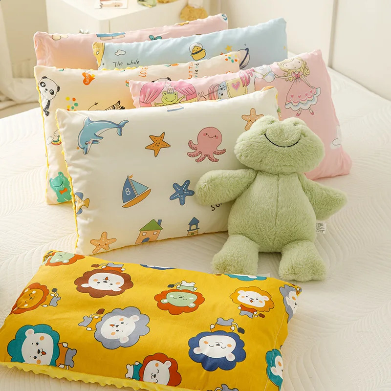 1pcs Class A Baby Cotton Bean Pillow Removable Infant Down Childrens Pillow Baby Pillow born Pillow Toddler Sleeping Pillow 250424