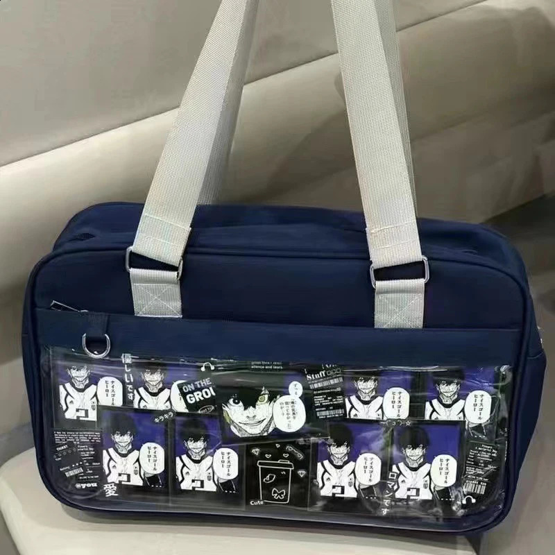 Anime Girl JK Uniform Shoulder SchoolBag Cosplay Messenger Bag Harajuku Ita Bag Large Capacity Ulzzang Handbag 250417