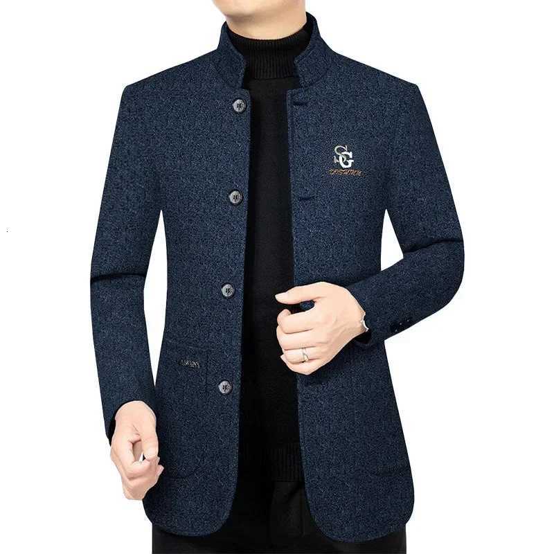 Autumn Men Stand-up Collar Business Trench Coats Blazers Jackets Man Casual Suits Coats Quality Men Blazers Coats Jackets 4XLT251125