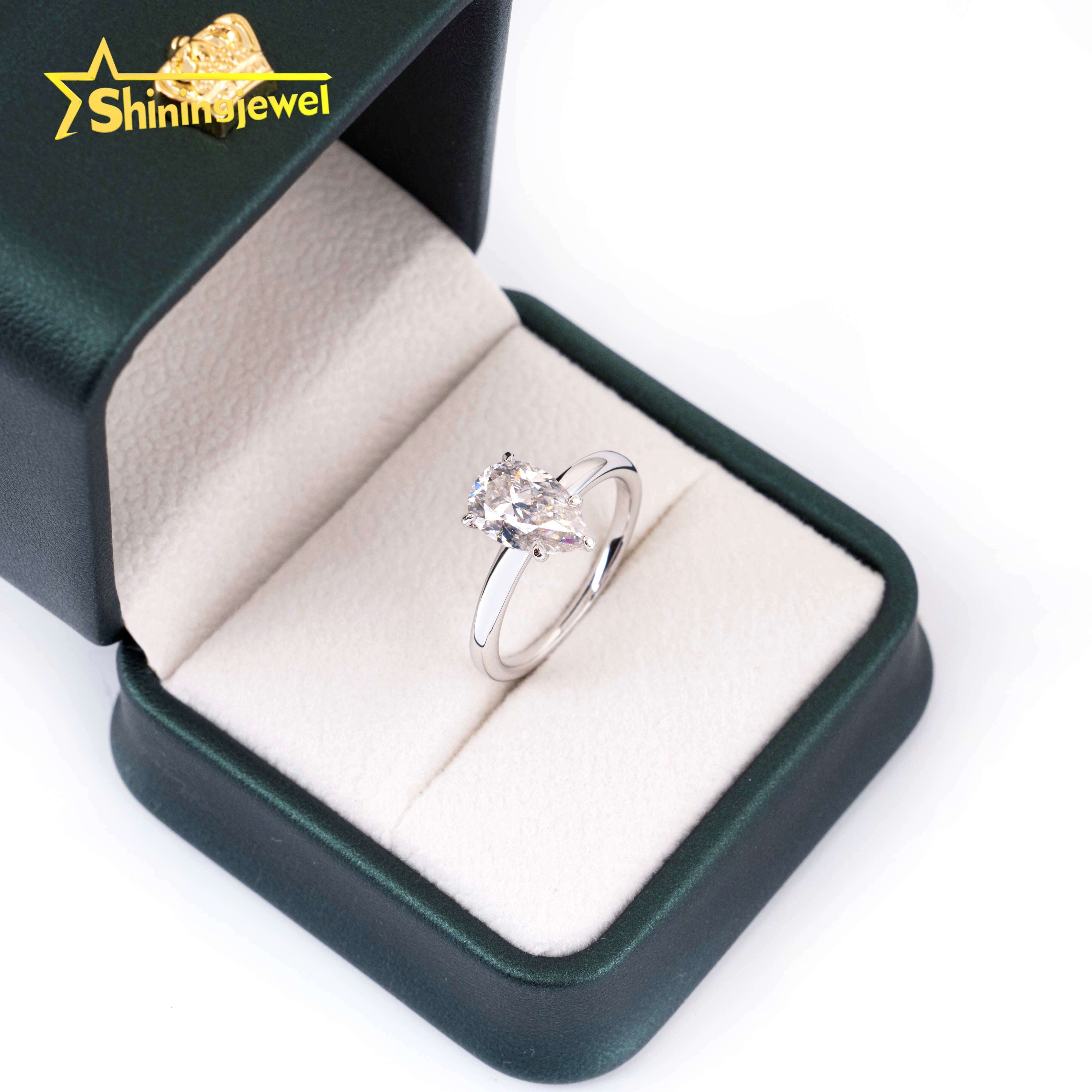 GRA Certificate Solid 925 Silver Fine Jewelry Sparkle Cross Style Iced Out Moissanite Men Rings Hip Hop Ring