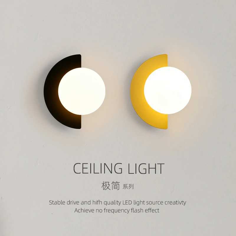Modern Minimalist Rotoplastic Wall Lamp Bedroom Bedside Lamp Living Room Background Wall Lamp Corridor Balcony Stair Lamp M251126