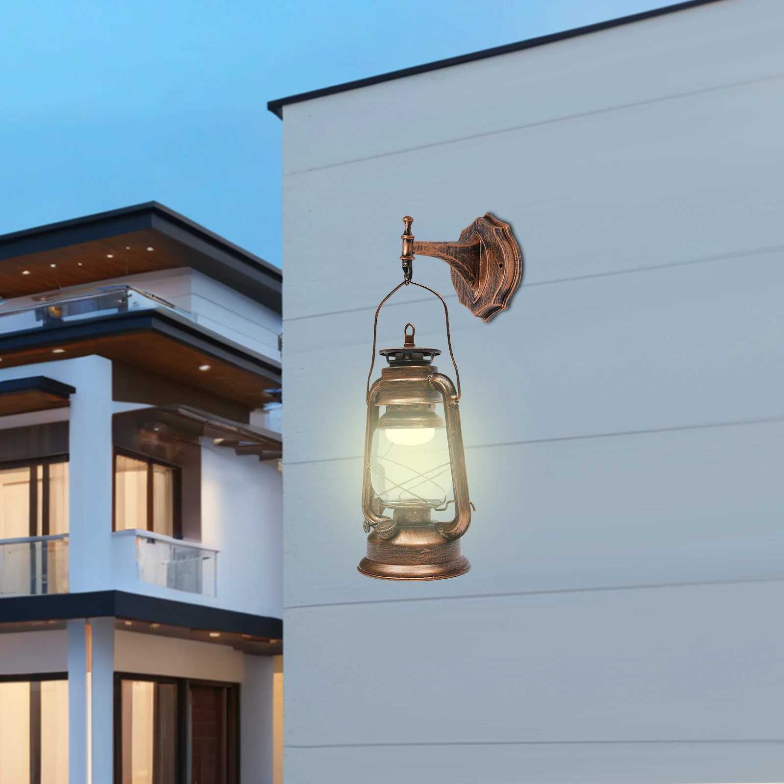 Wall Light Outdoor Lamp Antique Hanging Outdoor Lanterns Suitable for Indoor and Outdoor Lighting Yards Facades Bronze M251126