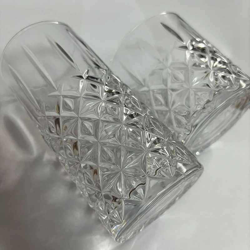 310ml/320ml Glass Diamond Coffee Cups Termos Household Water Bottle Wine Glasses Luxury Beverage Cup Juice Cup Wholesale Cups C251126