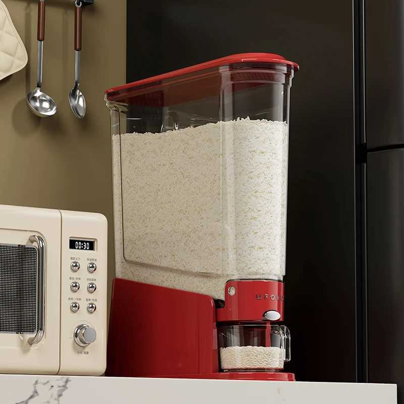 UFORU kitchen item free Press type rice drum household insect-proof moisture-proof sealed food grade organize rice box Y251126