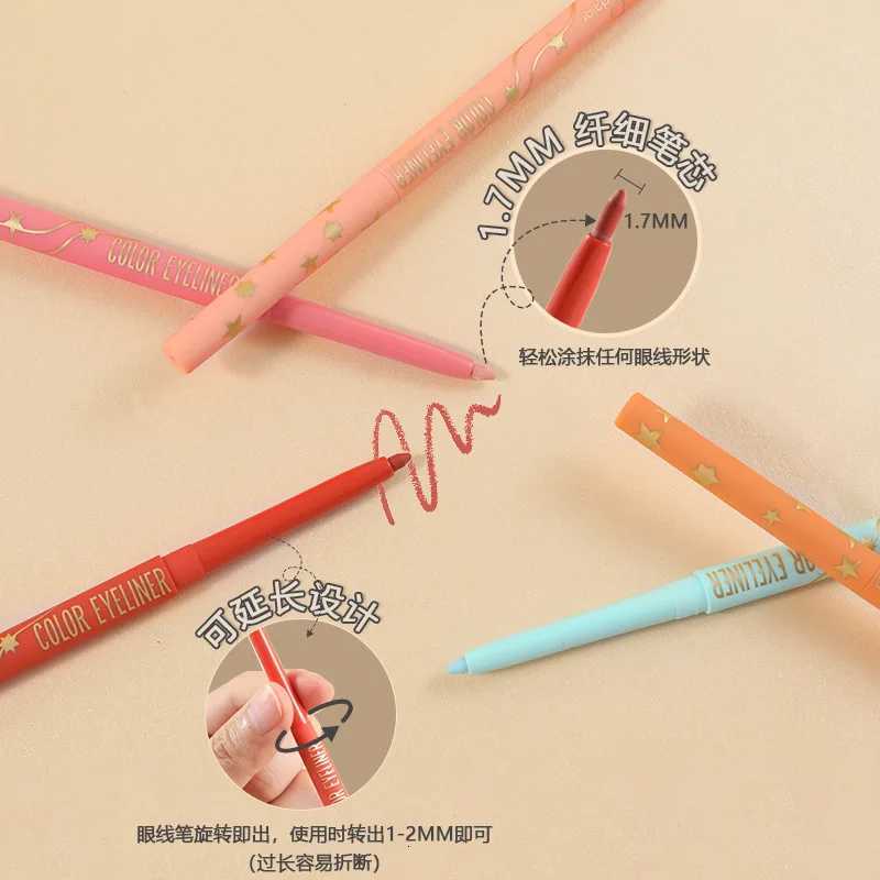 Waterproof Inner Eyeliner Gel Pen Eyeliner Cream Pen Waterproof Eyeshadow Pen Eyeliner Pen-18 ColorsT251126