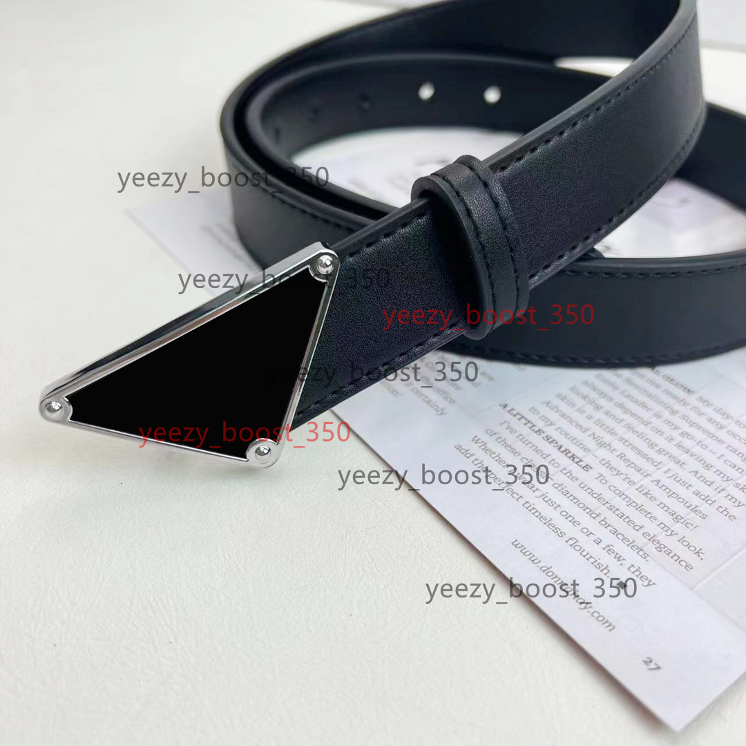 classic Luxury designers belt Solid color triangle Simplicity belts man women Pin needle Buckle belt Width 3 cm pradas pardabelt pra pradaa size 105-125cm gift