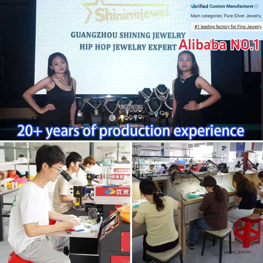 Custom High-Quality Personalized Rapper Jewelry 925 Silver Baguette Hip-Hop VVS Moissanite Moissanite Round Men's Pendant