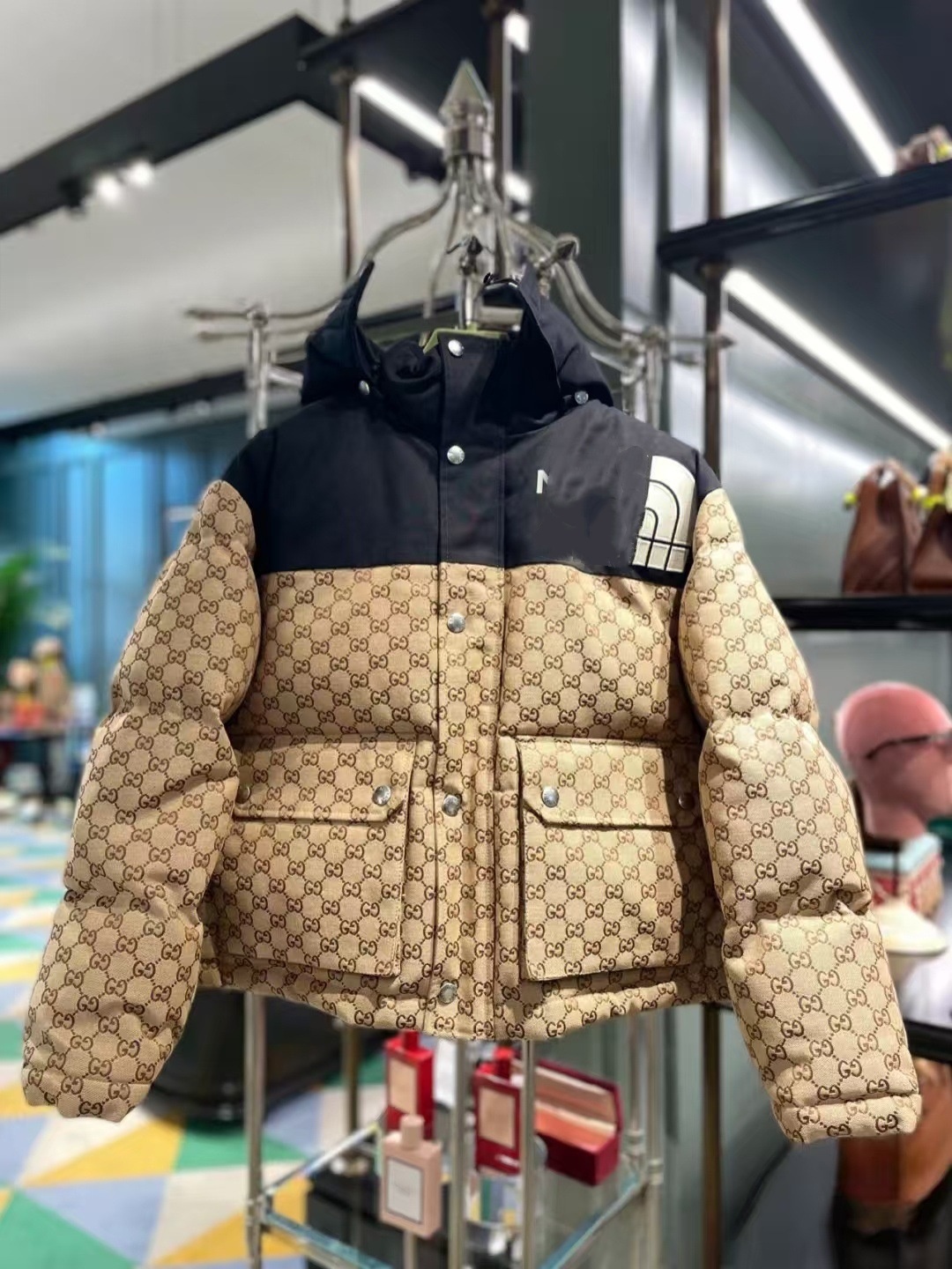 Men's Designer Down Jacket New Style Stylish Thickened Warm Down Cotton Coat Unisex Celebrity Same - Style Outerwear