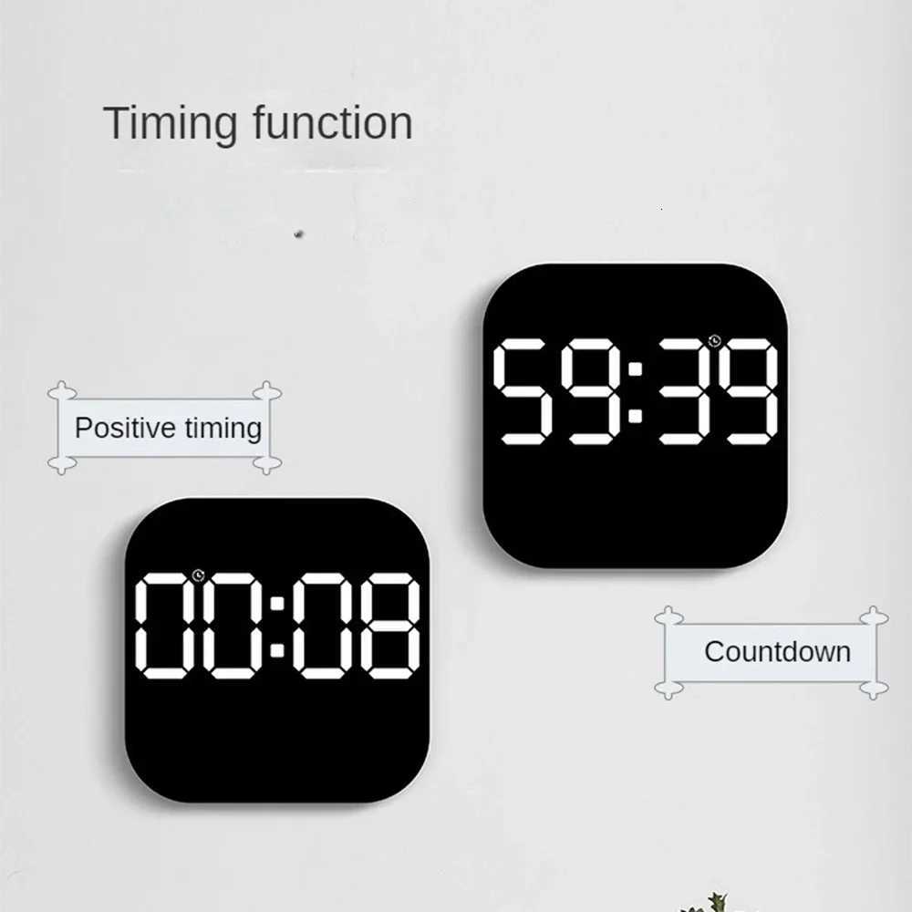 Digital Wall Clock with Remote Control LED Alarm Clock Temperature Date Week Display Electronic Table Clock 12 H 24H C251126