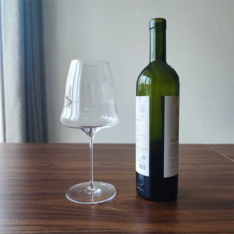 2PCS Superior Quty Crystal Wine Glass 05mm Extremely Thin Handmade Flawless Champagne Cup C251126