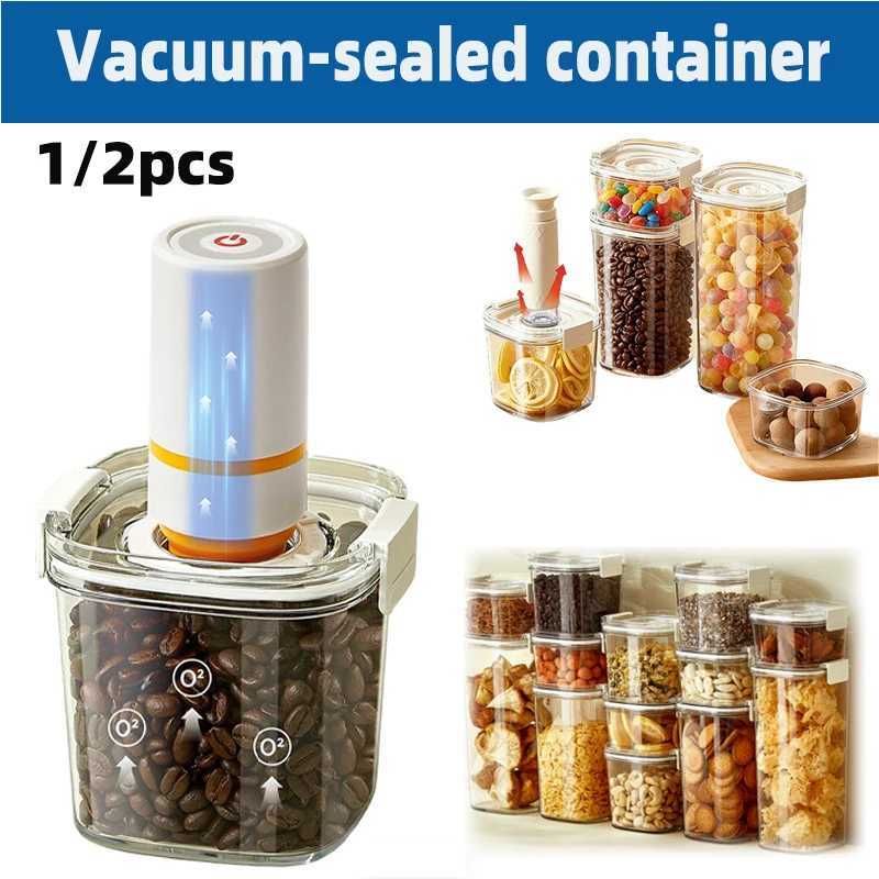 Vacuum-sealed Container Moisture-proof Seng Jar Coffee Bean Storage Jar Electric Vacuum Pump Kitchen Grain Sweet Storage Box Y251126