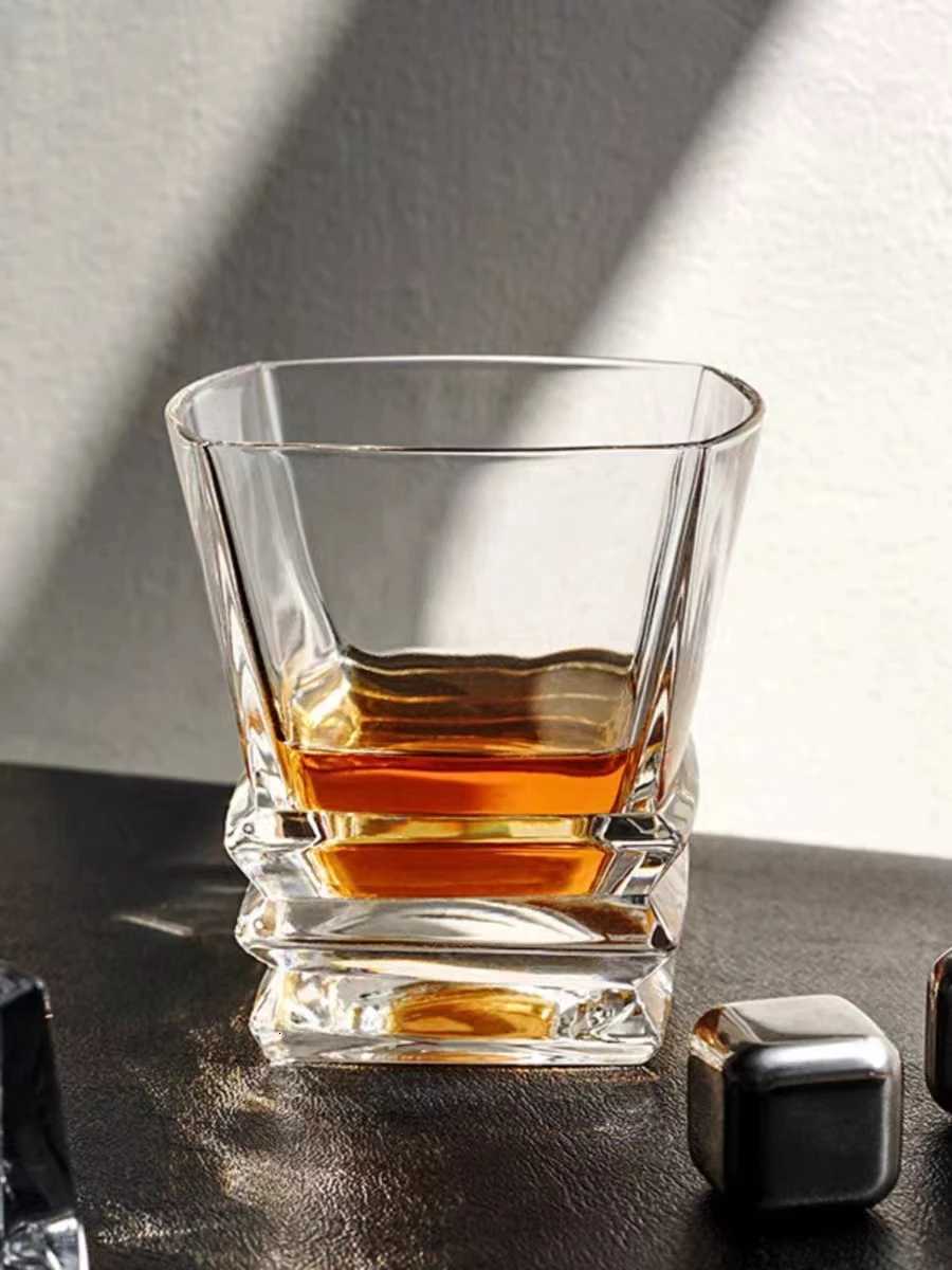 Whiskey Glass Cigar Holder Home Glass Bar Beer Glass Wine Glass European Creative Drinking Glasses C251126