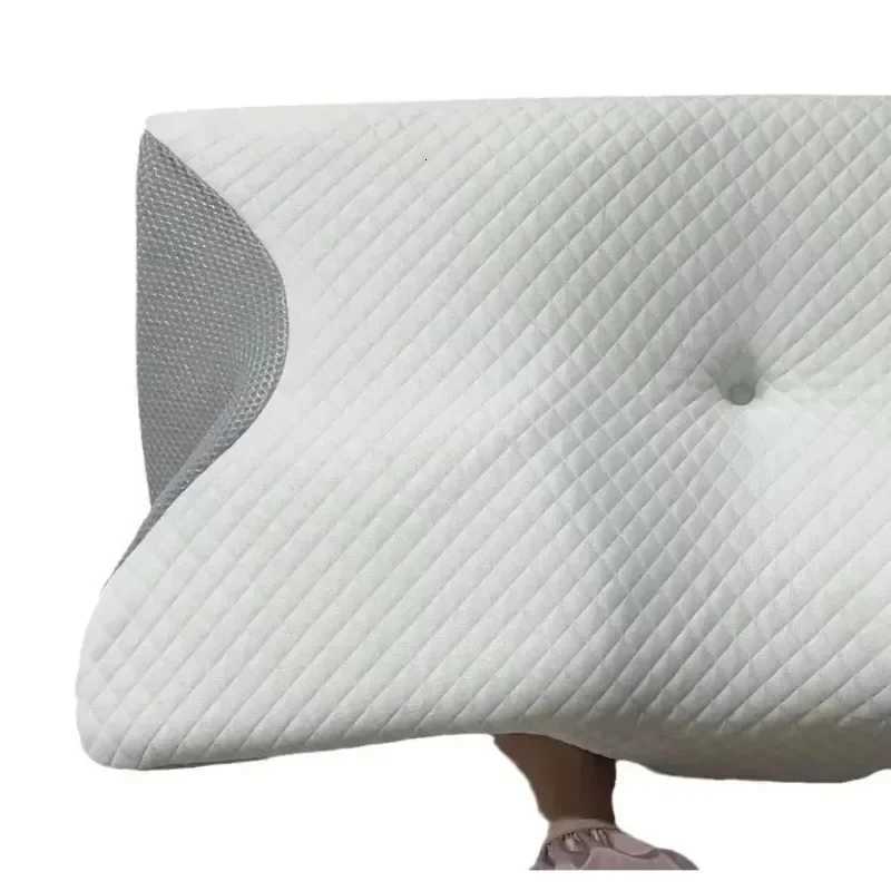 Sleep Memory Pillow Butterfly Memory Foam Neck Pillows Contoured Sleep For Neck Pain Relief Stomach Support Comfortable PillowW251126