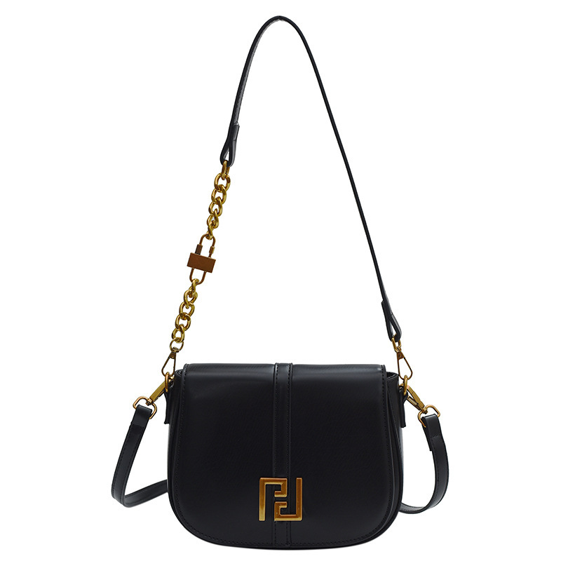 Exclusive Designer Underarm Saddle Purse with Detachable Vintage Chain - 2025 Spring Trendy Crossbody Bag for Women (Artisanal Bohemian Style)