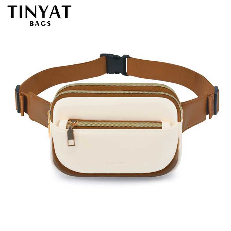 TINYAT 2025 Bohemian Lightweight Waist Bag Woman Fanny Pack Boho Crossbody Bag for Ladies Music Festival Travel Going OutT251126