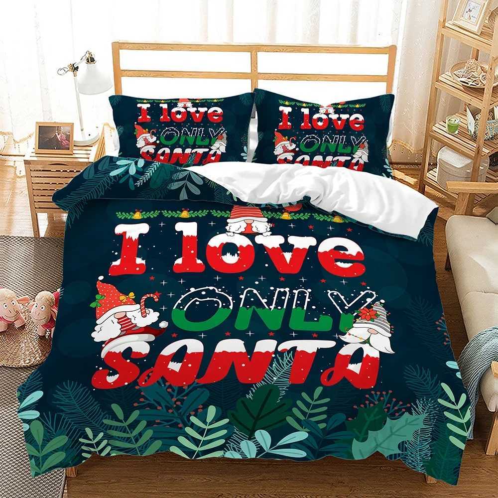 Christmas Christmas Duvet Cover Cartoon Merry Chirstmas Double Christmas Element Theme Celebrate Christmas for Friend Holiday Gifts Queen Y251126
