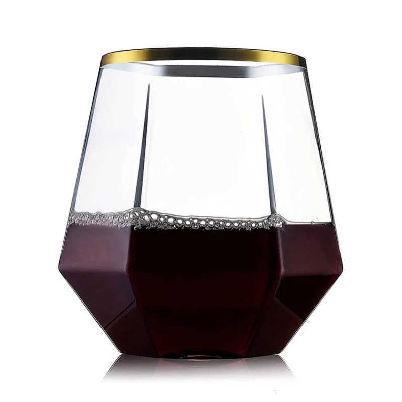 360ml Plastic Whiskey Cup Wedding Wine Glasses Drinkware Transparent Cocktail Glass Party Bar Club Drinking Tools Tea Coffee Mug C251126