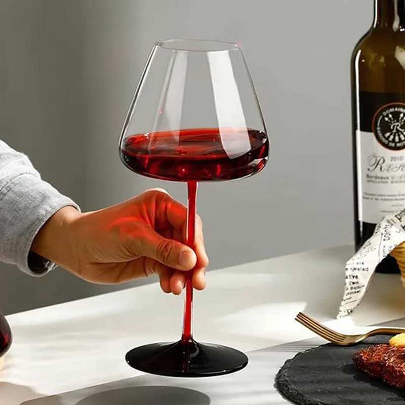 1pc Champagne Goblet Red Wine Crystal Glass Elegant Burgundy Wine Large Glass Perfect For Cocktail C251126
