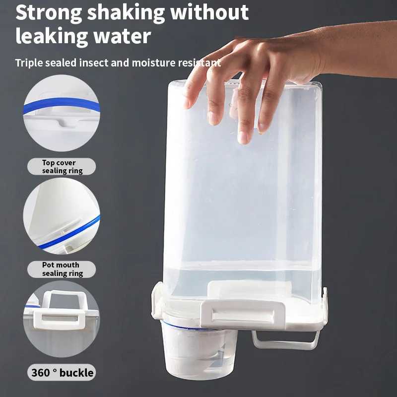 Airtight Laundry Liquid Storage Jar Portable Washing Powder Dispenser with Measuring Cup for Convenient and Efficient Laundry Y251126