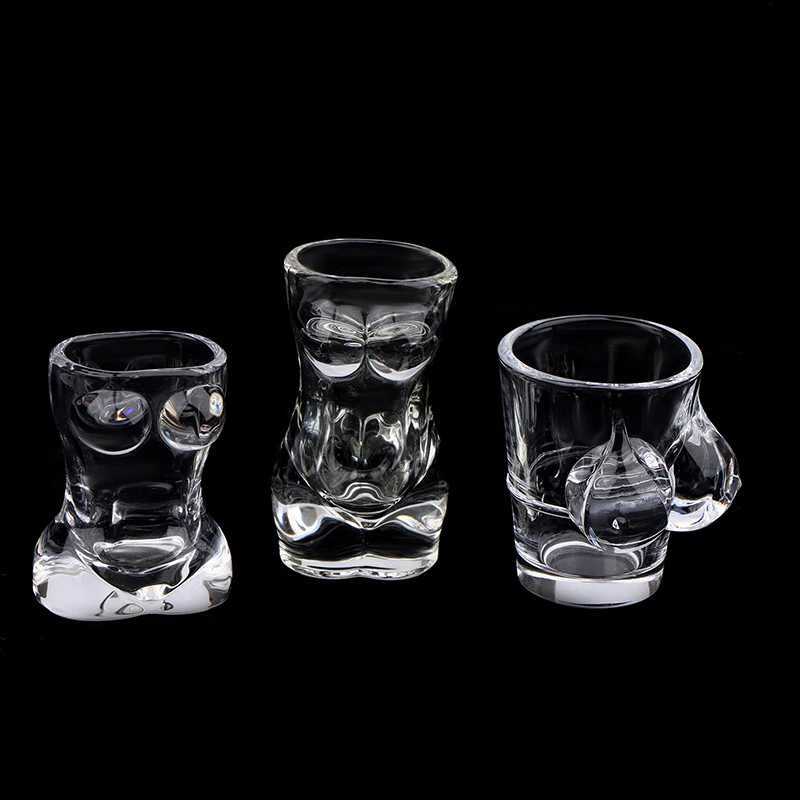 1PC New Unique Beer Cup Funny Men Women Body Shaped Transparent Wine Glass Bar Drinkware Cocktail Mug Coffee Juice Teacup C251126