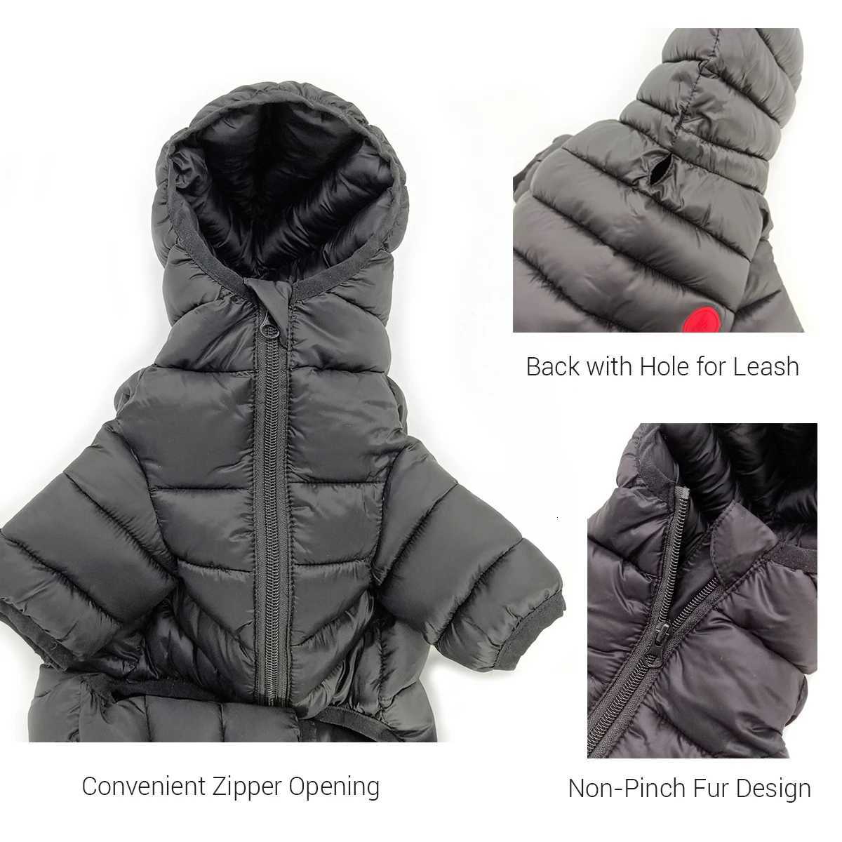 Winter Dog Clothes Overalls for Small Medium Dogs Luxury Fashion Lightweight Down-Like Cotton Padded Puppy Coat Soft Warm Jacket Y251126