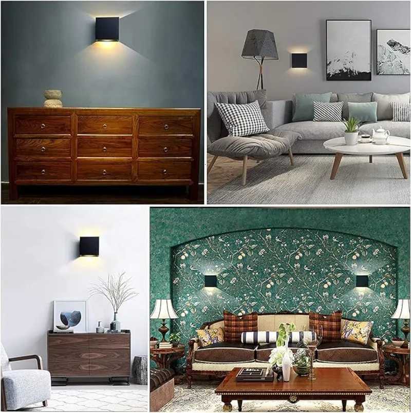 LED Wall Light with Hard Wire Connection Adjustable Up and Down Mini Metal Material Suitable for Decoration Bedrooms Corridors M251126