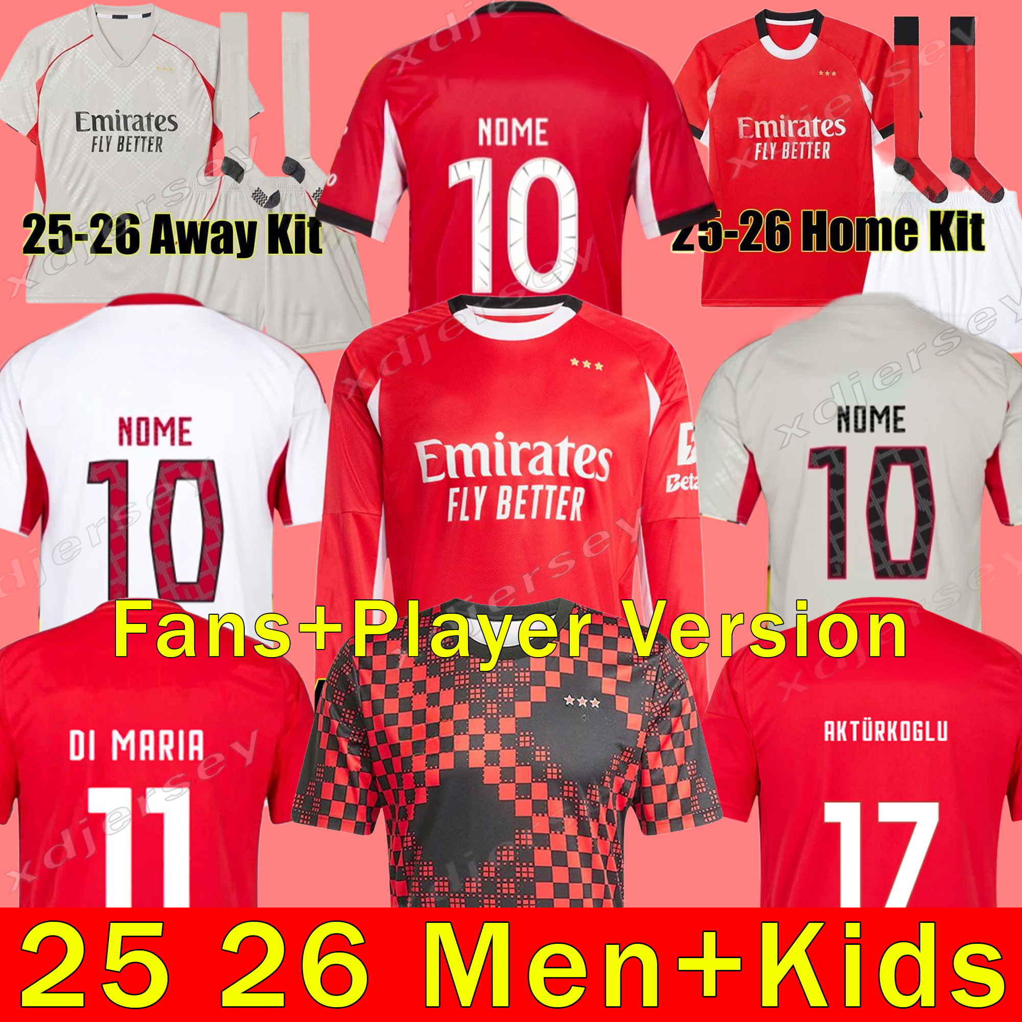 25 26 BeNfIcAS AKTURKOGLU Richard Rios Soccer Jerseys 2025 Special Edition KOKCU PAVLIDIS shirt kids kit AMDOUNI AURSNES BARREIRO FLORENTINO BESTE football