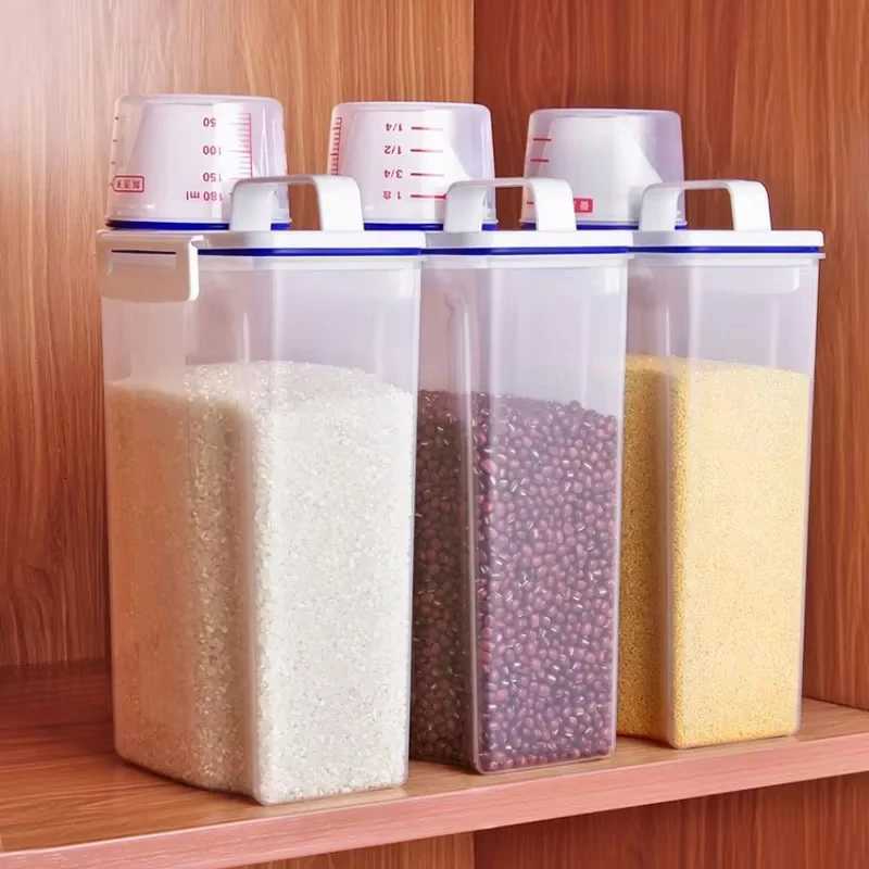1pcs or 3pcs Moisture-proof Grain Jar Rice Jar Grain Storage Box Pet Food Bucket Storage Jar Sealed Bucket Filled Rice Bucket Y251126