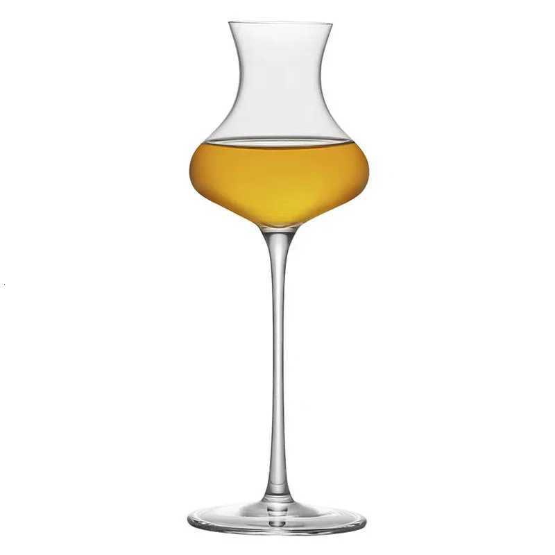 Crystal Tulip Shape Tasting Glass Creative Goblet Cocktail Glasses Whiskey Fragrant Cup for Party Bar Drinkware C251126