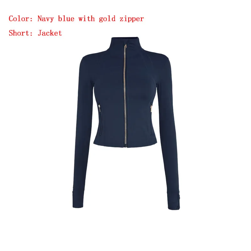 Women Designer Jacke Set Gym Set Short Yoga Jacket Workout Elastic Waist Leggings Fiess Quick Dry Fiess Activewear Sweatshirt Zip Up Sportwear