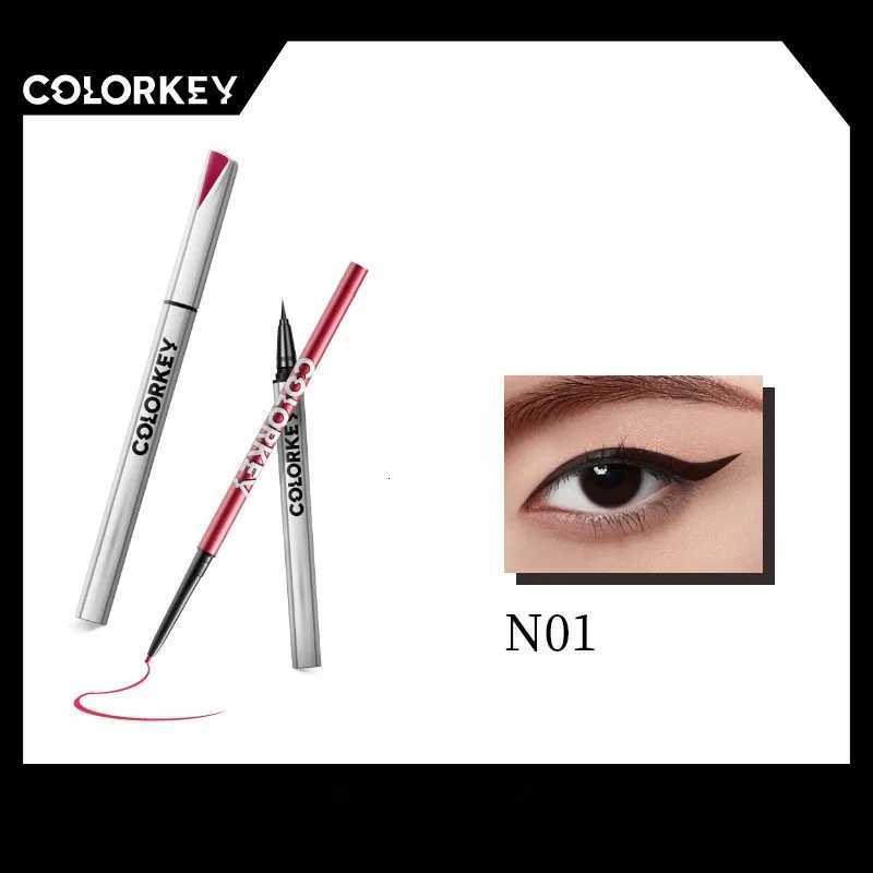 Colorkey Black Liquid Eyeliner Pencil Waterproof 24 Hours Long Lasting Wild Eyes Makeup Smooth Eye Liner PenT251126